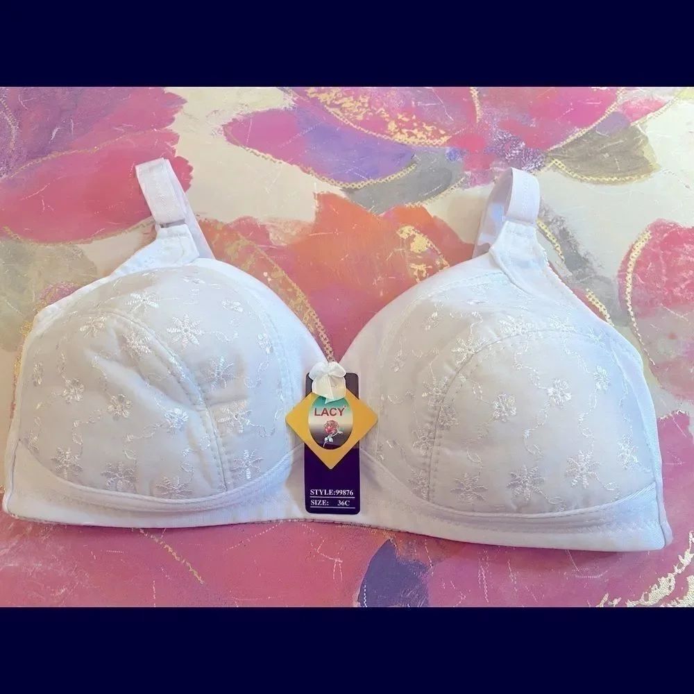 🌷Lacy assorted embroidery floral print sexy Bra